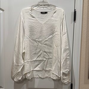 CBR Cream V-Neck Blouse